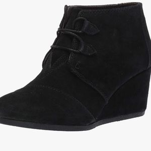 TOMS | Kala Wedge Bootie | Black | Size 8